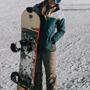 Columbia snow jacket with goggles